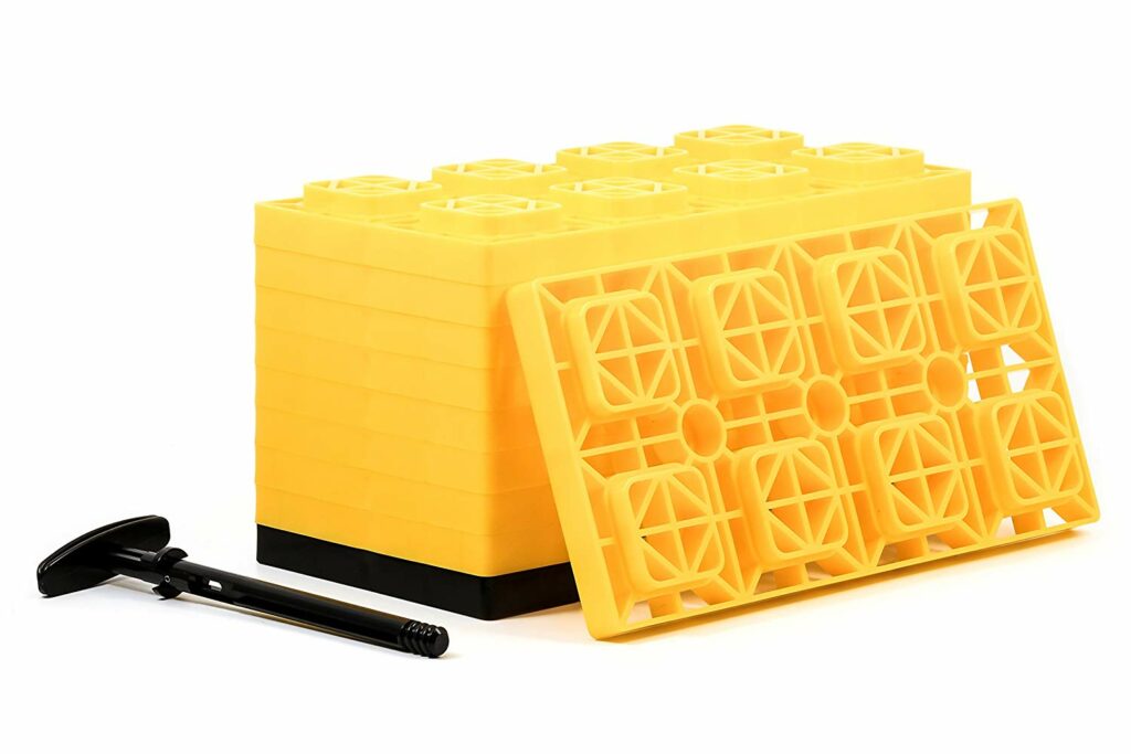 Camco Yellow 44515 Fasten Leveling Blocks